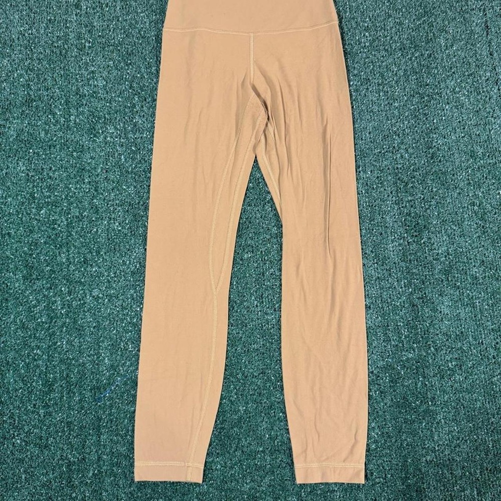 Lululemon Tan High-Rise Full Length Leggings Womens Size 4 Yoga Pants